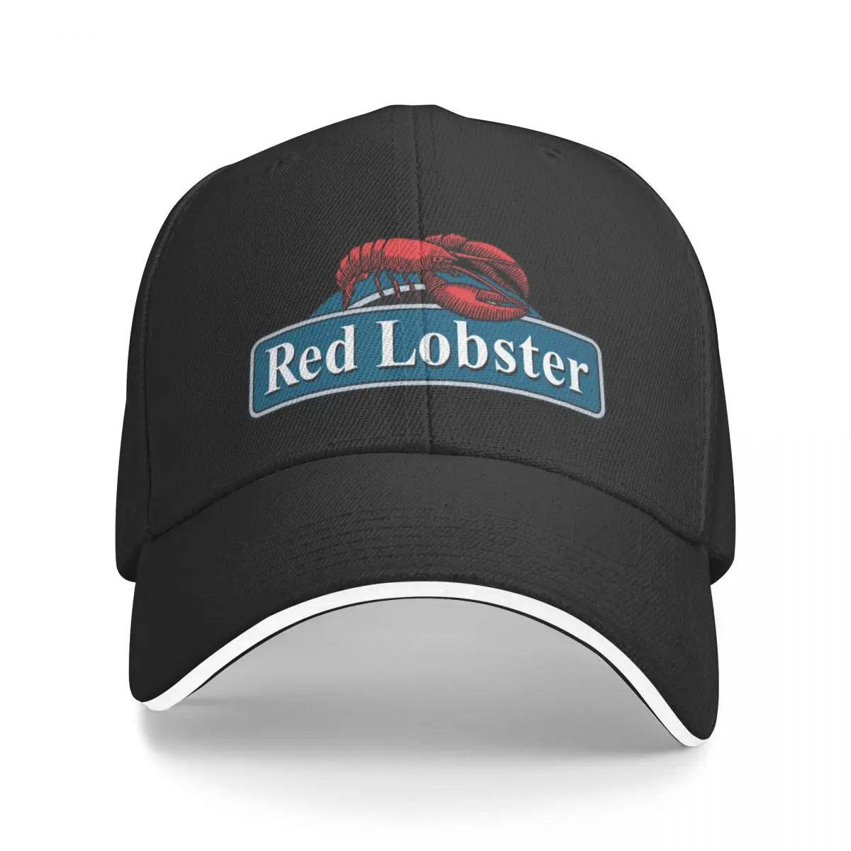 

Retro red lobster restaurant logo Baseball Cap Hat Baseball Cap Luxury Hat Men Hats Women's