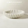 1pc Sample Factory Price Marble Trinket Bowl Home Flower Design Natural Stone Italian Carrara White Fruit Decor Bowl 1