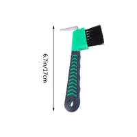 1PC Horse Hoof Pick Anti- Practical Grip Hoof Pick with Brush Horse Grooming Tools Cleaning Tools 2