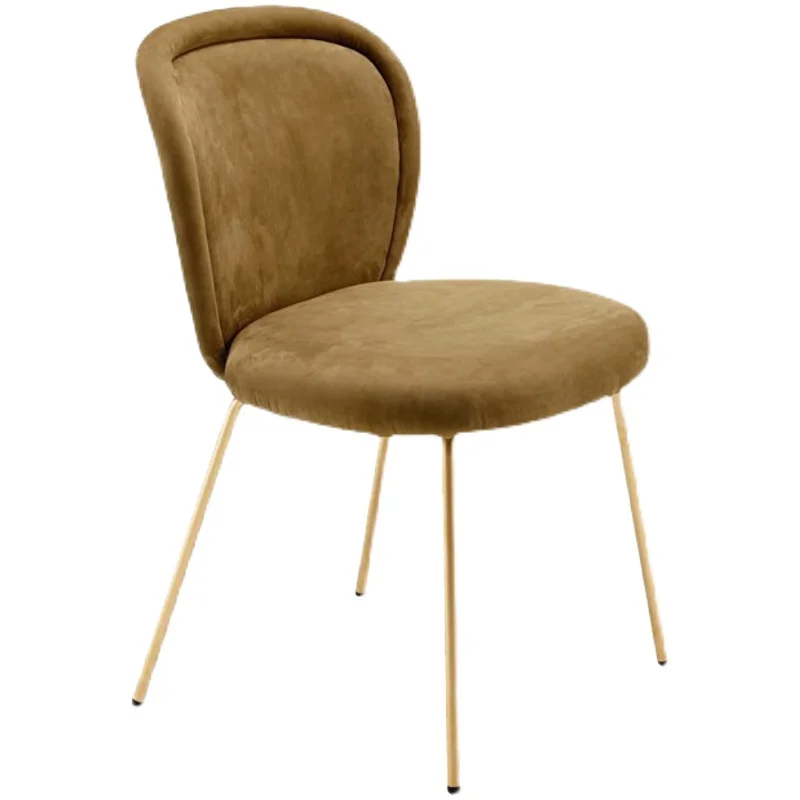 

YY Nordic Dining Chair Simple Modern Household Restaurant Armchair Make-up Chair Iron Art