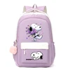 Snoopy Women Men Backpacks Mochilas Aestethic Backpacks for Teenager Canvas Laptop Backpack School Student Kawaii Bag Gift 4