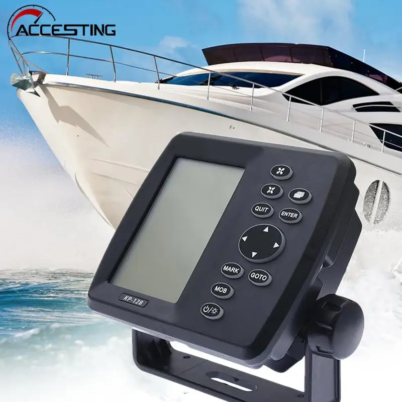 KP128 GPS Satellite Marine Navigator Fishing Boat with GPS Antenna Latitude and Longitude Locator Ship Nautical Chart Machine