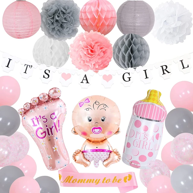 Baby Shower Balloons Boy Girl Foil Ballon Gender Reveal Party