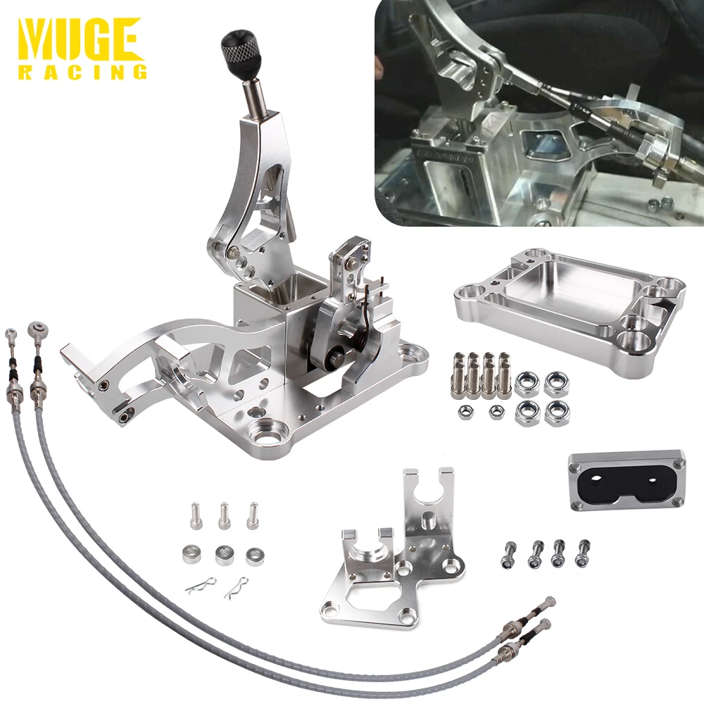 New Shifter Box Shifter Cables Knob Trans Bracket Firewall Cable Grommet Shifter Base Plate