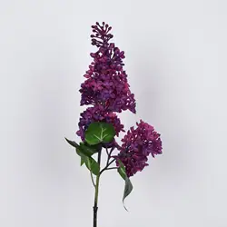 Lilac Artificial Flower Bouquet for Home and Wedding Decor (Dark Purple)