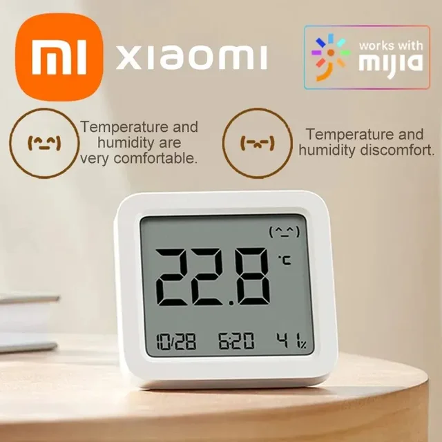 Original XIAOMI Mijia Smart Temperature Humidity Sensor 3 Thermometer Electric Digital Hygrometer Humidity Meter with Mijia APP 1