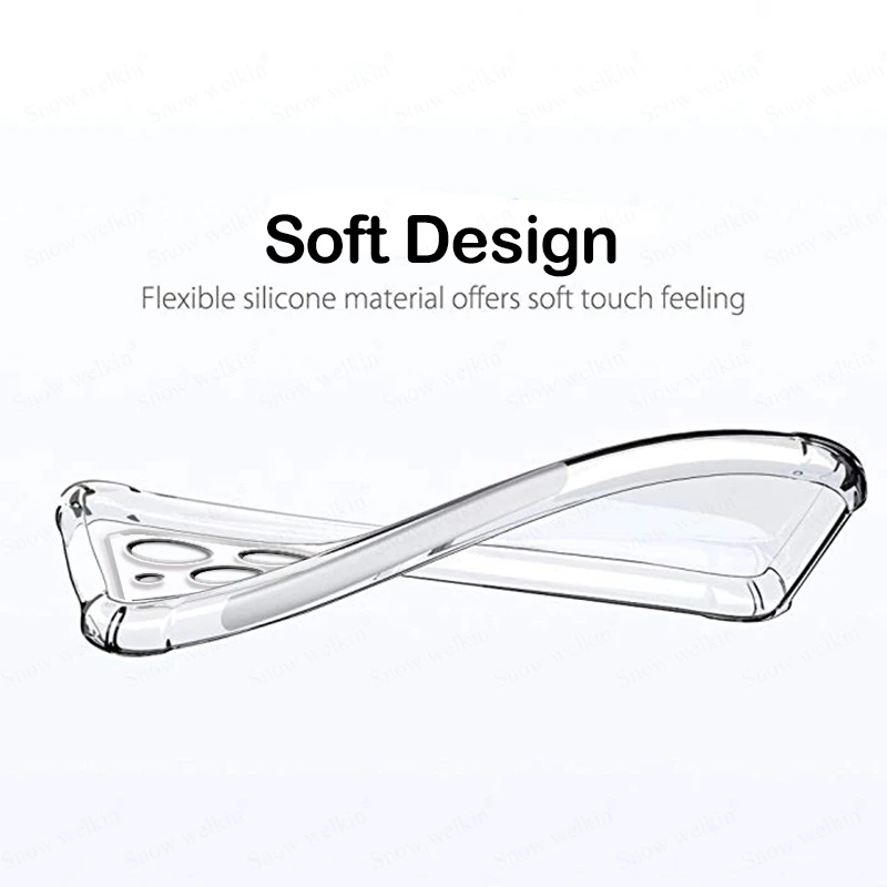 Enhanced Airbags Buffer Full Protection Clear Soft TPU Shockproof Back Case Cover