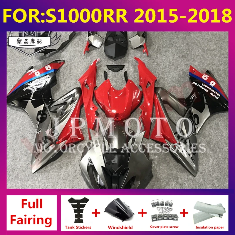 

NEW ABS Motorcycle fairings fit For S1000RR 15 16 17 18 S1000RR 2015 2016 2017 2018 full fairing body zxmt set black red