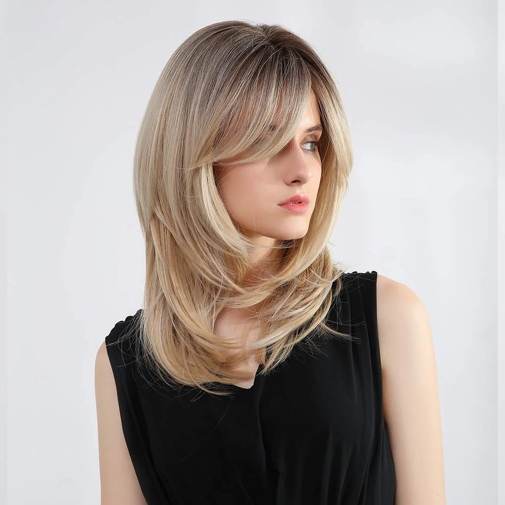 Soft Ombre Blond body wave Hair 150 density 13×4 100%human hair wig lace front wig, with baby hair pre plucked and f 4