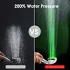 New Temperature Control 3/7 Color Changing LED Anion SPA Shower Head Water Saving Handheld Bathroom Home Innovative Accessories 4