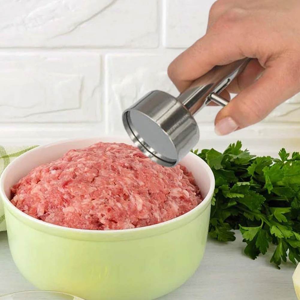 Kitchen Falafel Scoop Meatball Making Scoop Mold Stainless Steel Non-stick Meatball Machine Meat Pressing Tools Kitchen Gadgets meat ball maker,falafel maker scoop