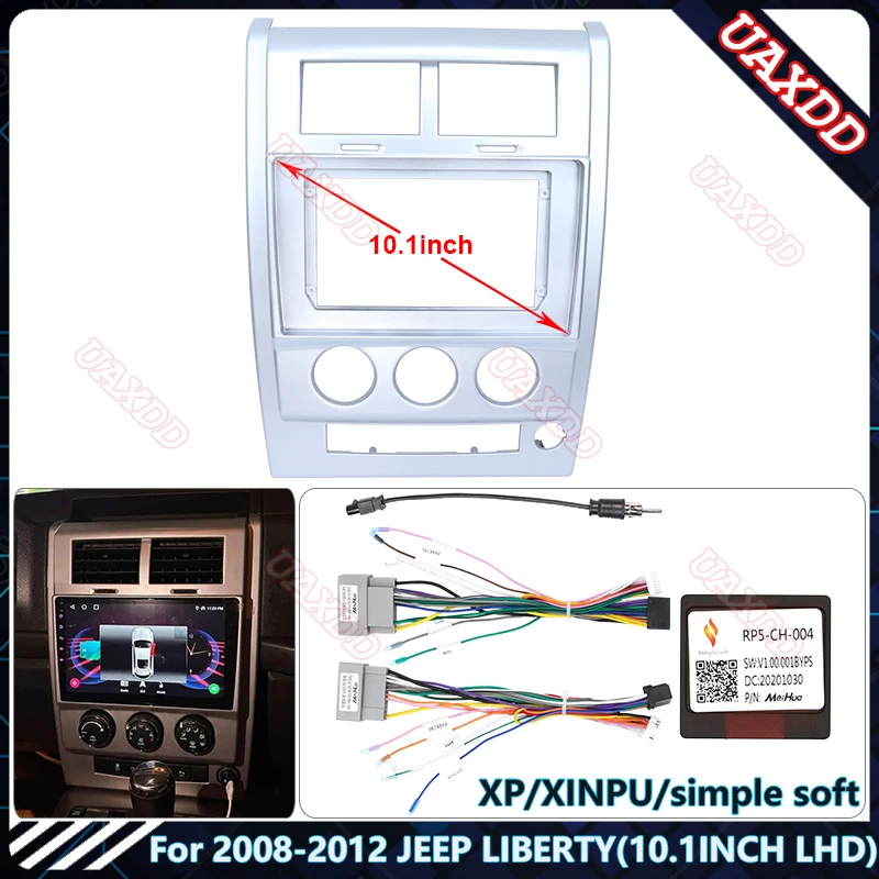 

Для 2008-2012 JEEP LIBERTY 10,1 дюймов Автомобильный dvd Радио Android хост-устройство динамика декодер MP3 MP5 fascia аудио мультимедиа fasica frame