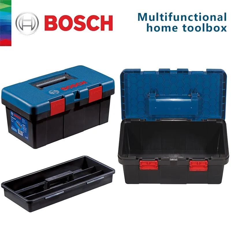 Bosch Boîte à Outils D'origine Ménage Portable Grand Multifonctionnel En  Plastique Boîte à Outils De Rangement Organisateur Double-couche Thicked  Grande Boîte
