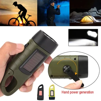 Solar Hand Crank Flashlight 1