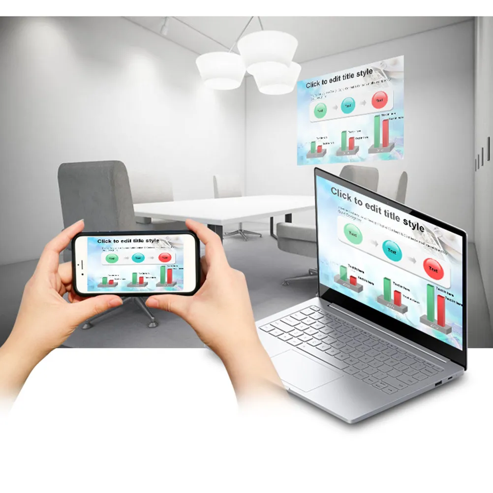 동글 컴팩트 블랙 WiFi 디스플레이 동글 어댑터 Miracast 무선 스크린 미러링