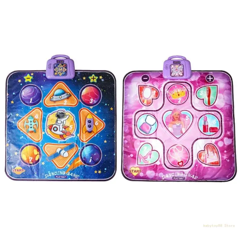 

Y4UD ребенок играет на ковре, коврике для танцев, музыкальном коврике, игрушечном танцевальном одеяле для родителей и детей