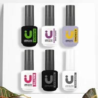 Rubber Base and Top Coat Gel Nail Polish uv 15ml Semi Permanent Base for Gel Varnish Manicure Matte Top Coats Nail Primer Gellac 1