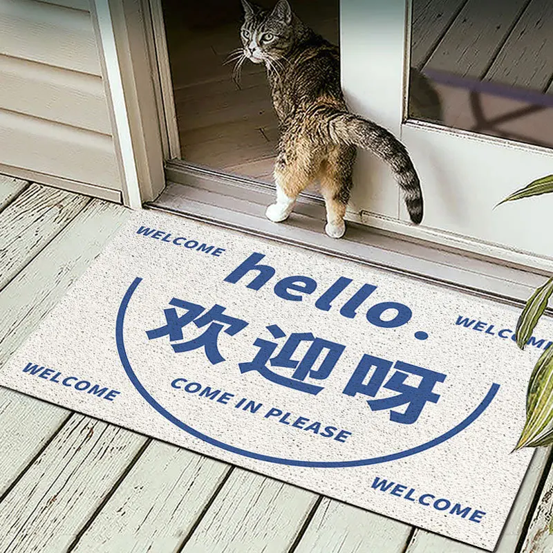 

Lns Door Mat Non-slip Waterproof and Dustproof Text Floor Mat Dirt-resistant Foot Mat Home Bathroom Mat Custom Pvc Mat