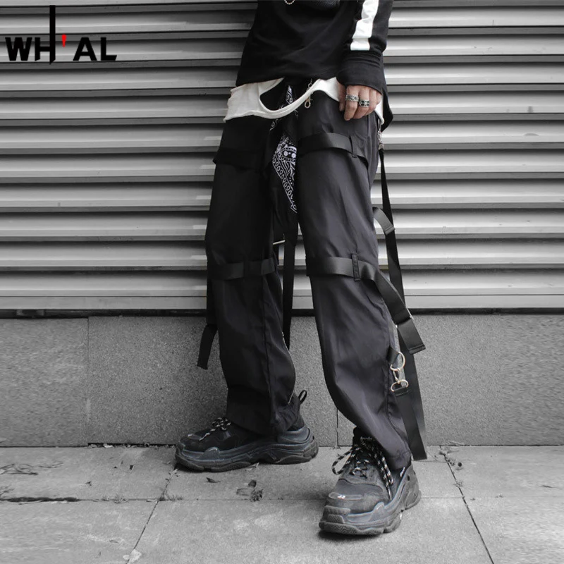 

Techwear Pants Men Streetwear Tactical Black Joggers Casual Hip Hop Male Trousers Sweatpants #3009