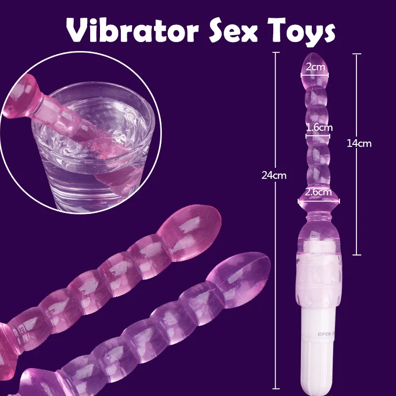 Vibrator Dildos Anal Beads Butt Plug Vibrator Sex Toys for Women Men Couples Adult Toy Jelly Stick Vaginal Stimulator female sex toys,vaginal vibrators,anal plug vibrator,vibrator sex toy,dildo sex toys,male sex toys,anal masturbator