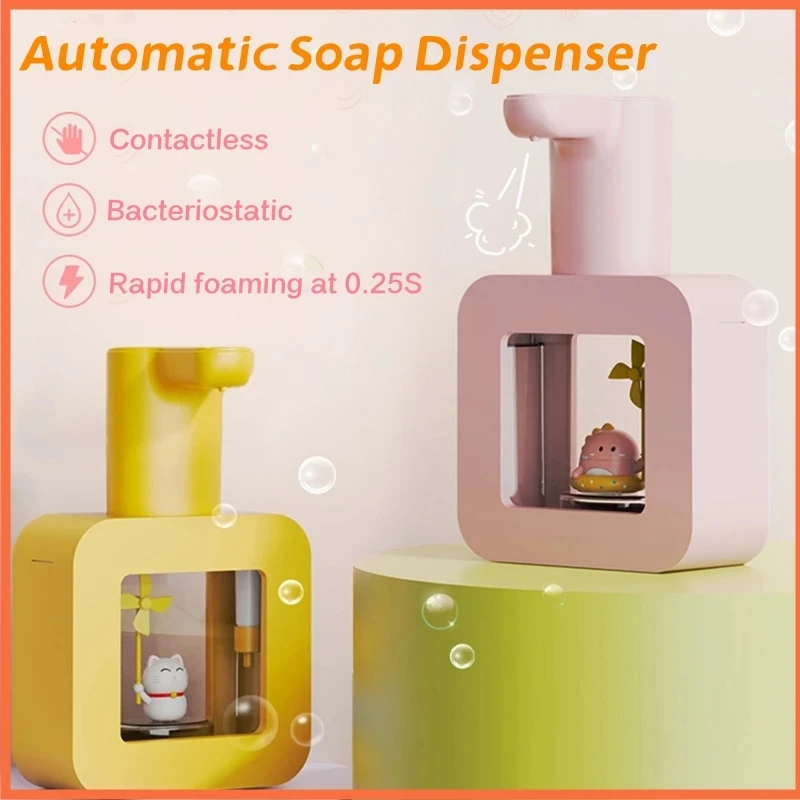 

400ml Automatic Soap Dispenser 20s Light Hand Washing Reminder Wall and Table Dual-purpose Liquid Dispensers Wash Personal Care