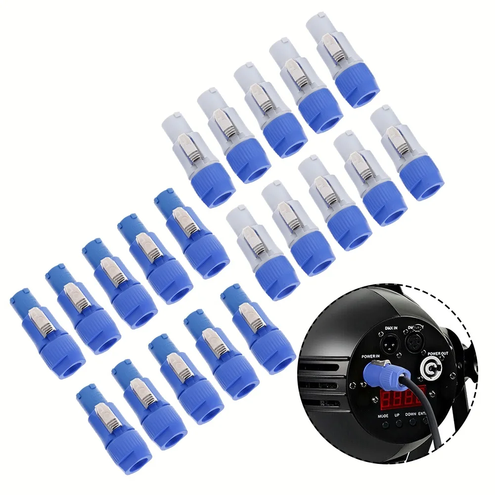 Pack De 5 Conectores Powercon Nac3fca & Nac3fcb | Cuotas sin interés