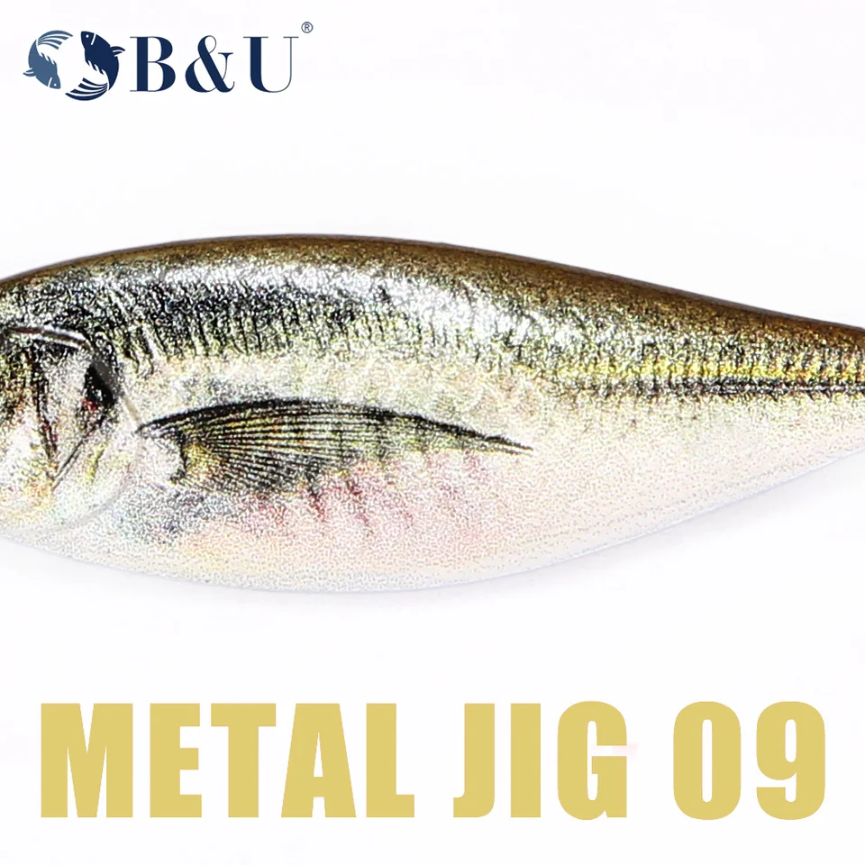 B&U Metall-Jig-Spinner-Löffelköder, sinkend, 3D-Augenfarbe, Laser-Spinngerät, Köder, Wurfangelzubehör, Blade Hook Pesca_voghion.com