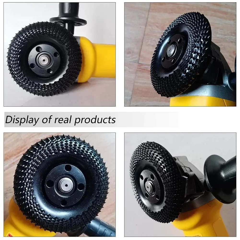 Grinder Wheel Disc 4 Inch Wood Shaping Wheel Wood Grinding Shaping Disk for Angle Grinders Power Tools