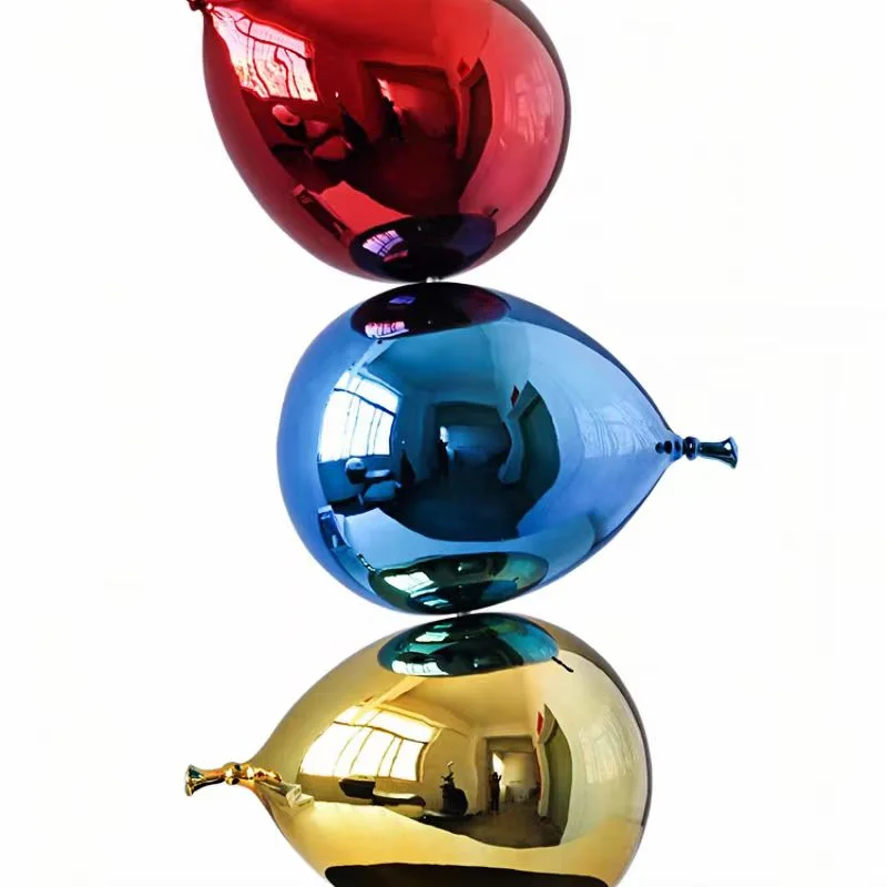 Nordic Fiberglass Colorful Balloon Sculpture Ornaments, Modern and Simple, Living Room and Bedroom Furniture, Luxury Ornaments