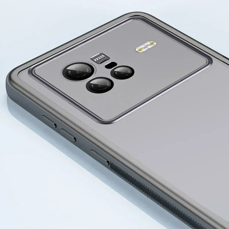 Custodia Per Vivo X80 Pro Con Supporto Girevole 360° - Morbida TPU Antiurto E Ultra Sottile - Compatibile Con Supporto Magnetico Auto - Colore Nero/Rosa Oro