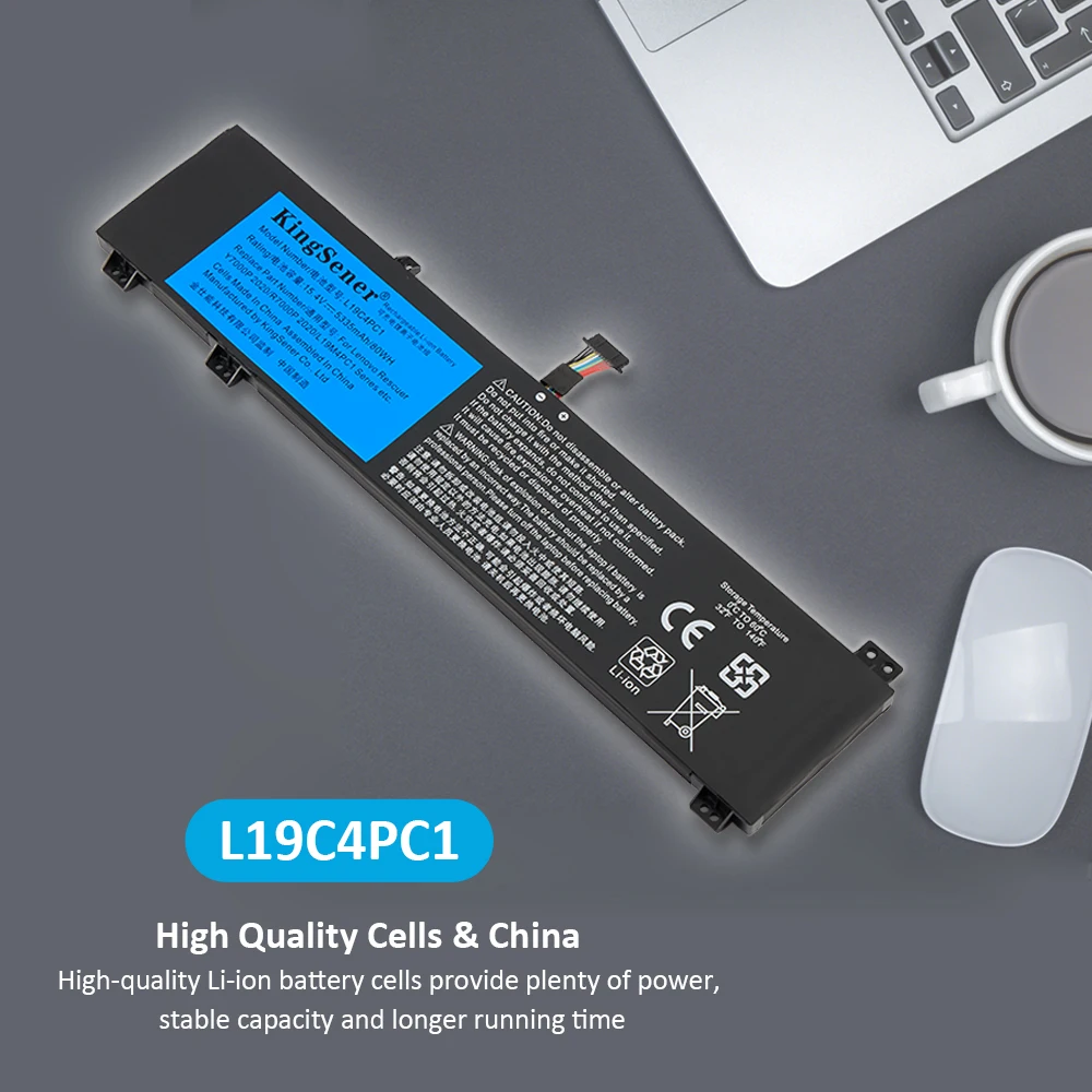 Bateria do Portátil de Kingsener L19c4pc1 L19m4pc1 para Lenovo Legion Y7000p R7000p 5p15imh05 Legião 5-15imh05 5-15arh05 5b10w861 - Imagem 2