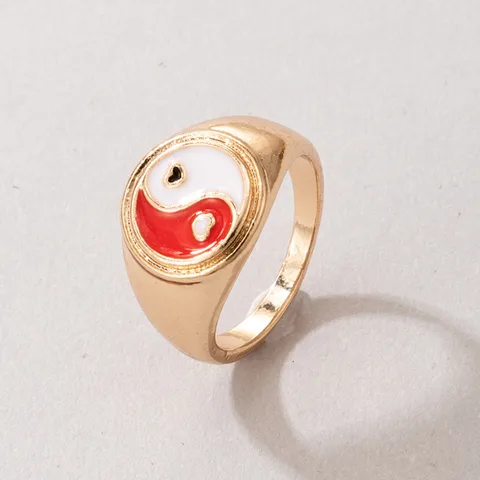 New Fashion Small Daisy Tulip Summer Sweet Flower Ring Adjustable Personality Ring Party Jewelry Exquisite Gifts Wholesale