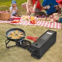 New Outdoor Folding Portable Cassette Stove Barbecue Grill Stove Picnic Cookware Compact Butaness Stove Gas Heating Stove Burner 2