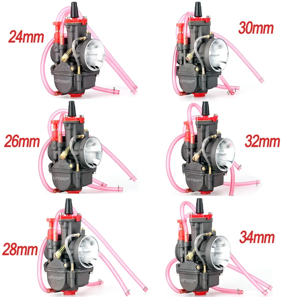 

Universal 350 PWK Carburador Motorcycle Carburetor For Keihin Mikuni Dellorto Koso With Power Jet 24MM 26MM 28MM 30MM 32MM 34MM