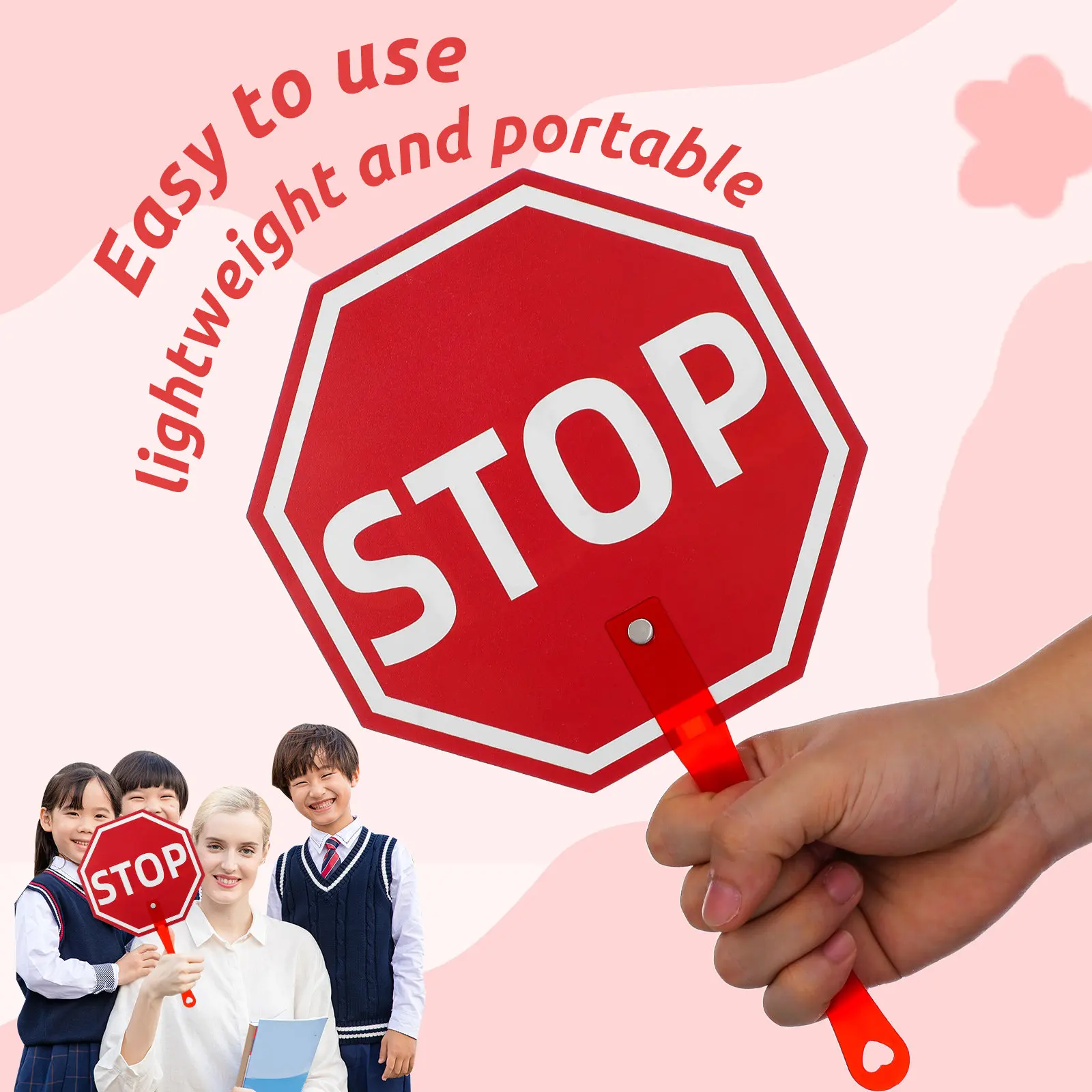 교실용 휴대용 패들 표지판 1개, 재사용 가능한 학생 반응 보드, 경량 교육 보조 도구, 교실 용품 대량 판매