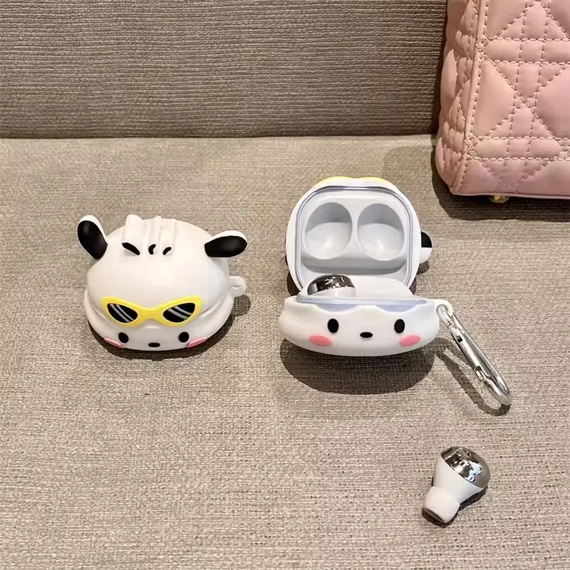 【未使用】Galaxy Buds2 ホワイト　ポチャッコケース付き Joytop ポチャッコイヤホンケース Samsung Galaxy Buds Fe/Buds2