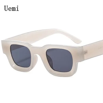 New Retro Square Punk Sunglasses For Women Men Fashion Grey Frame Top Quality Brand Designer Trending Sun Glasses Shades UV400 1