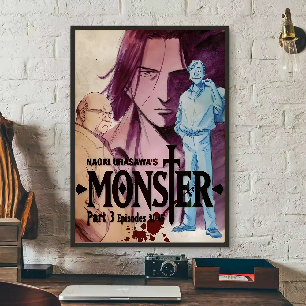 N-Naoki Urasawa S Monster Anime Poster HD art sticky wall