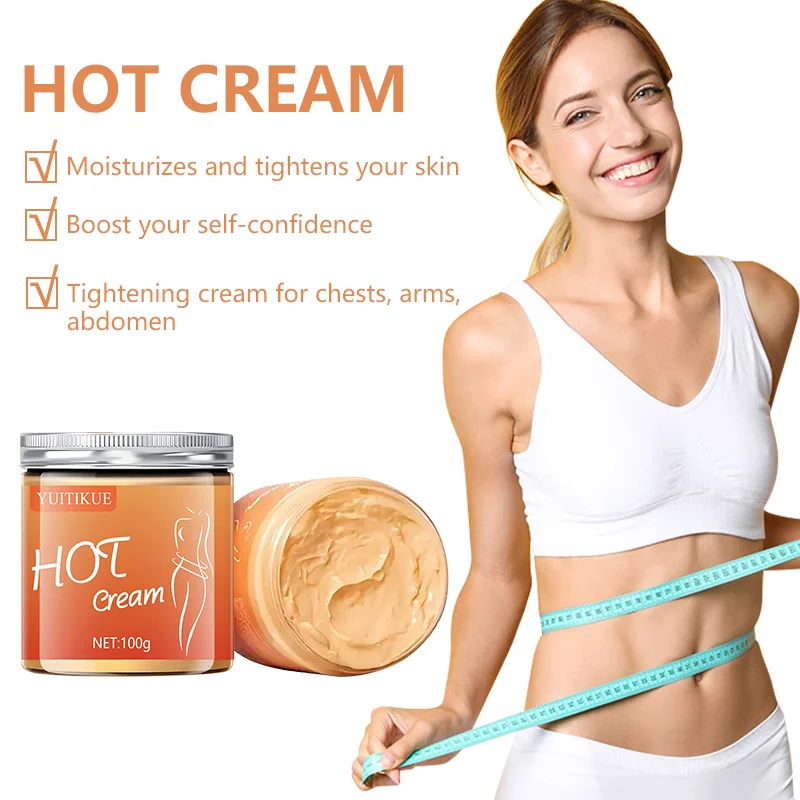 100g Body Moisturizing Hot Compress Massage Cream - Firms the skin, deeply moisturizes, contains curcumin, glycerin, elastin, tu