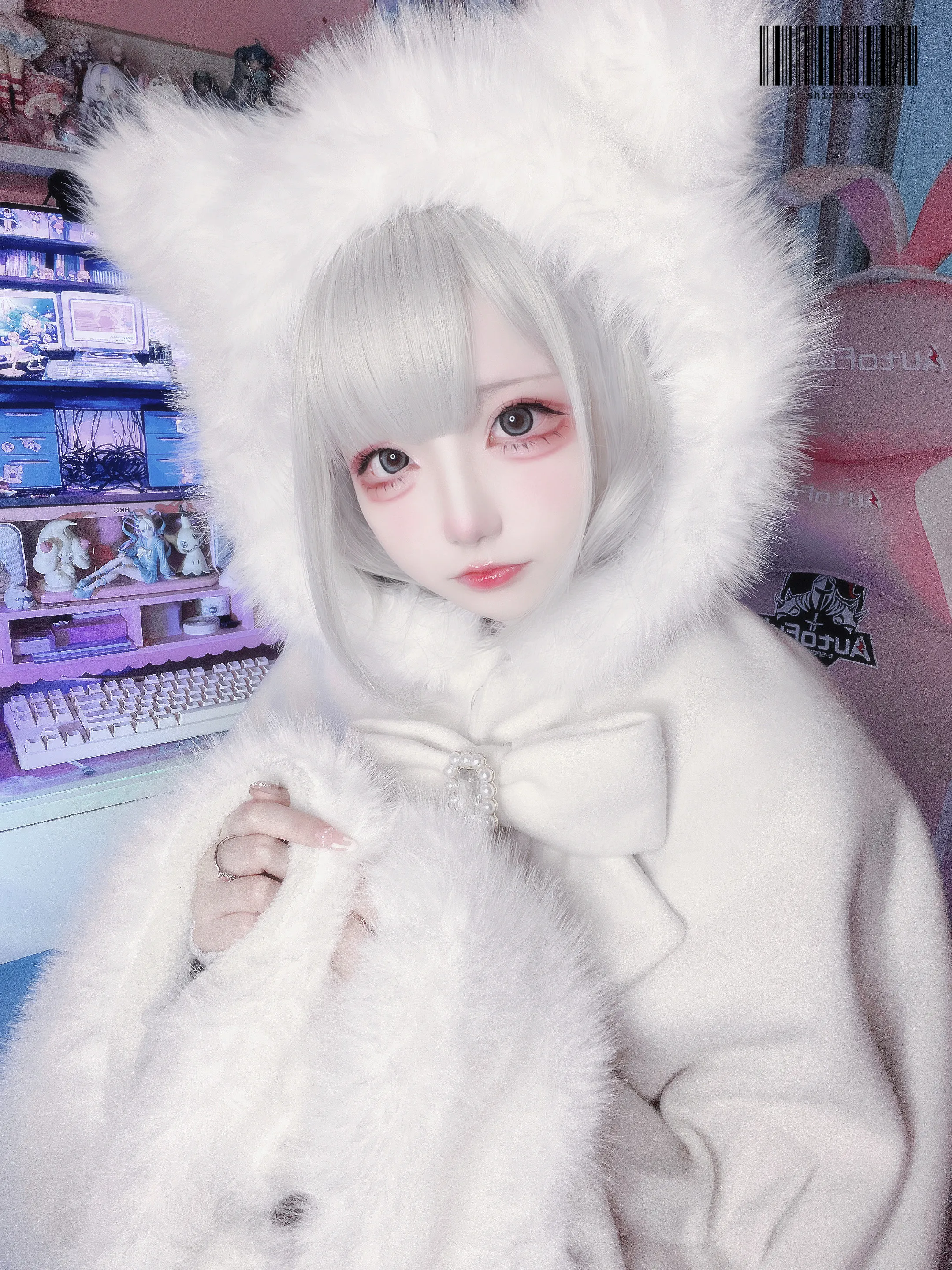 Women's Lolita Cat-Ear Wool Cape