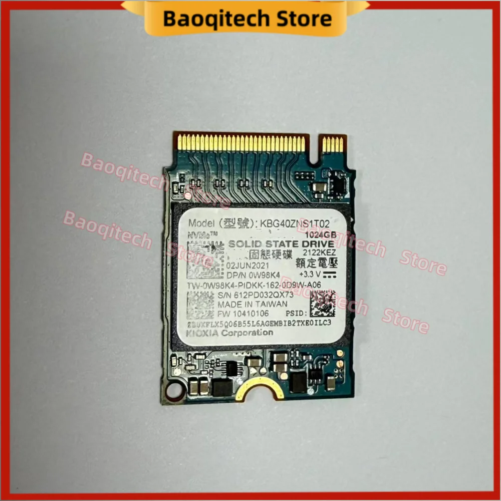 東芝 - キオクシア BG4 1TB 2230 SSD PCIe NVMe Gen3x4 Kioxia SSD 1TB BG4 M.2 2230 30mm KBG40ZNS1T02 NVMe PCIe Gen3