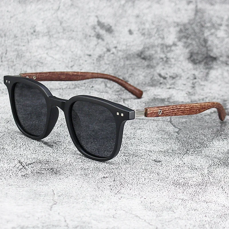 Men Vintage Wooden Frame Sunglasses Classic Brand Sun Glasses Coating Lens Driving Eyewear for Men/women