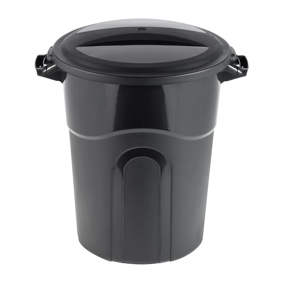 20-Gallon Heavy-Duty Plastic Garbage Can with Click-Lock Lid 5