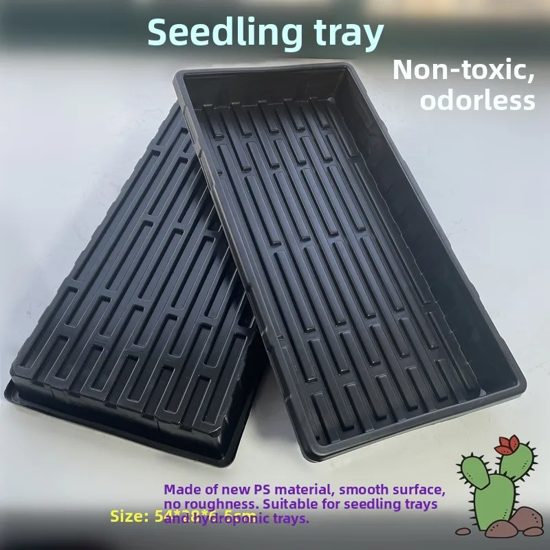Plastic Flower Bedding Plant Propagation Tray Durable Polysrene wth Tray Substrate Retention Tray for Succulent Plants