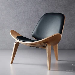Lazy Nordic Living Room Chairs Lounge Luxury Designer Wood Salon Living Room Chairs Modern Shell Relax Sillas Home Furniture