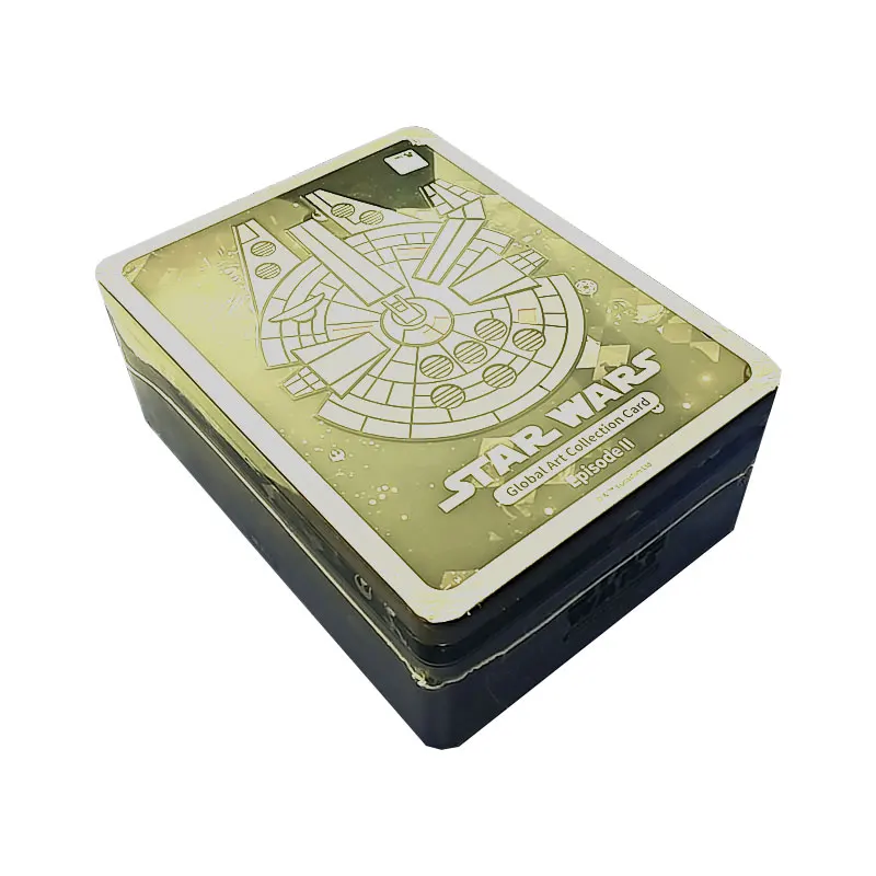 

Новинка, веселая коллекционная карточка Звездные войны, железная коробка, Exquite Art Booster Box, торговая карточка TCG, подарок на Рождество
