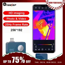 TOOLTOP T7 256*192 Android Type-C Thermal Imager 25Hz Mobile Thermal Imaging Camera for Solar Panel Power Device Fault Detect