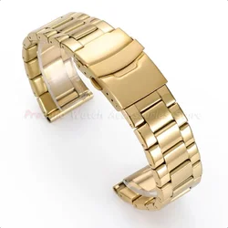 Stainless Steel Universal Watch Band - Sport Strap - 20mm (Gold)
