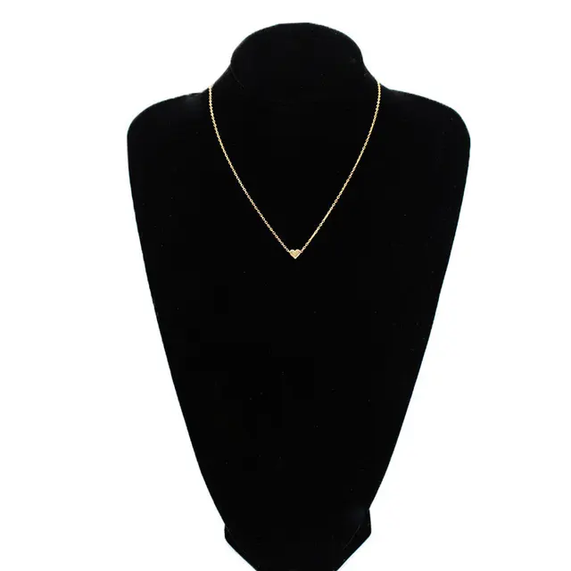 Minimalist heart necklace for women