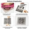 Disposable Hair Catcher Shower Drain Cover Mesh Stickers,Floor Drain Sticker Shower Cover Kitchen Bathroom Sink Strainer Stopper 5